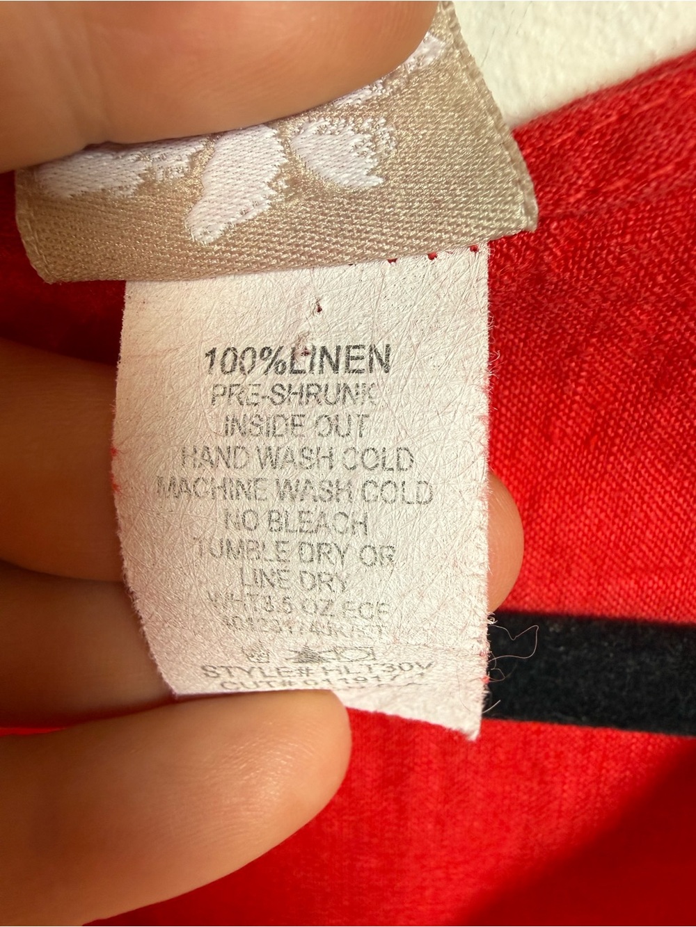 Match Point Red V-Neck Linen Tank Top - Picture 4 of 5